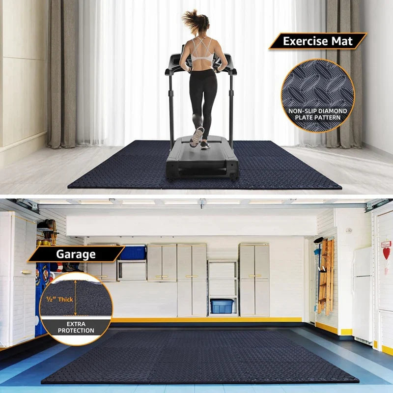NNEOBA Durable Exercise Mat for Home Gym & Yoga (12 pack)