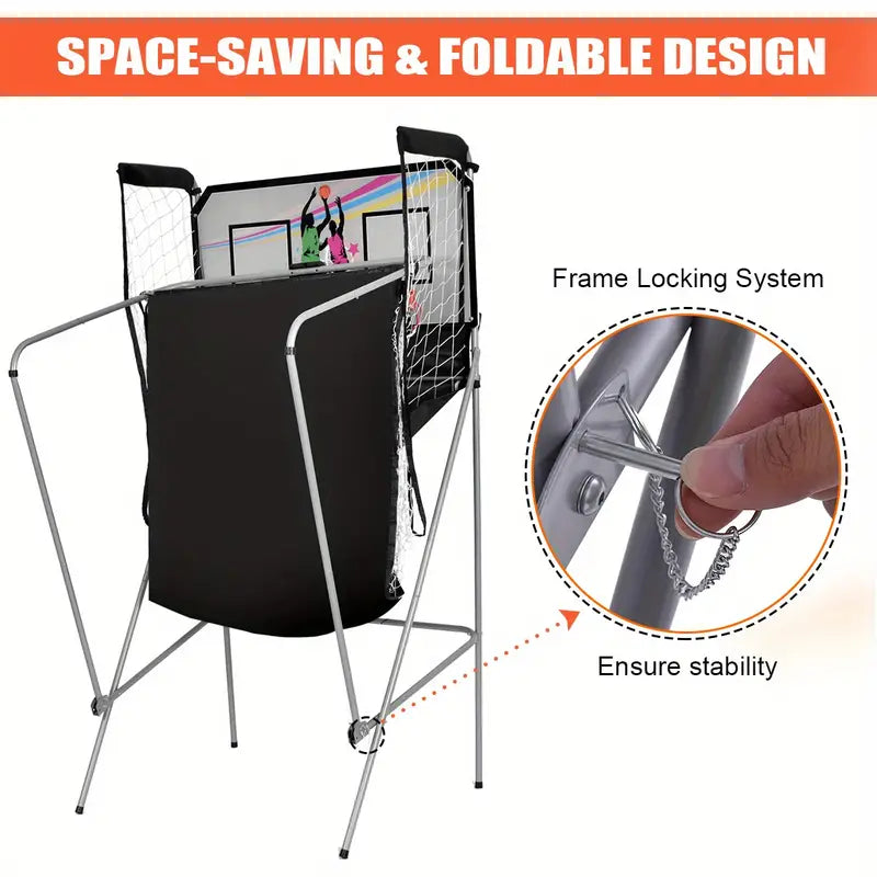 NNETM Arcade Basketball Game 2-Player Electronic Scoring System