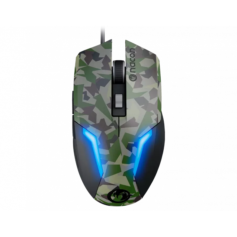 Mouse de gaming cu fir Nacon Gaming GM-105, 2400 DPI - Forest Camo (PCGM-105FOREST)