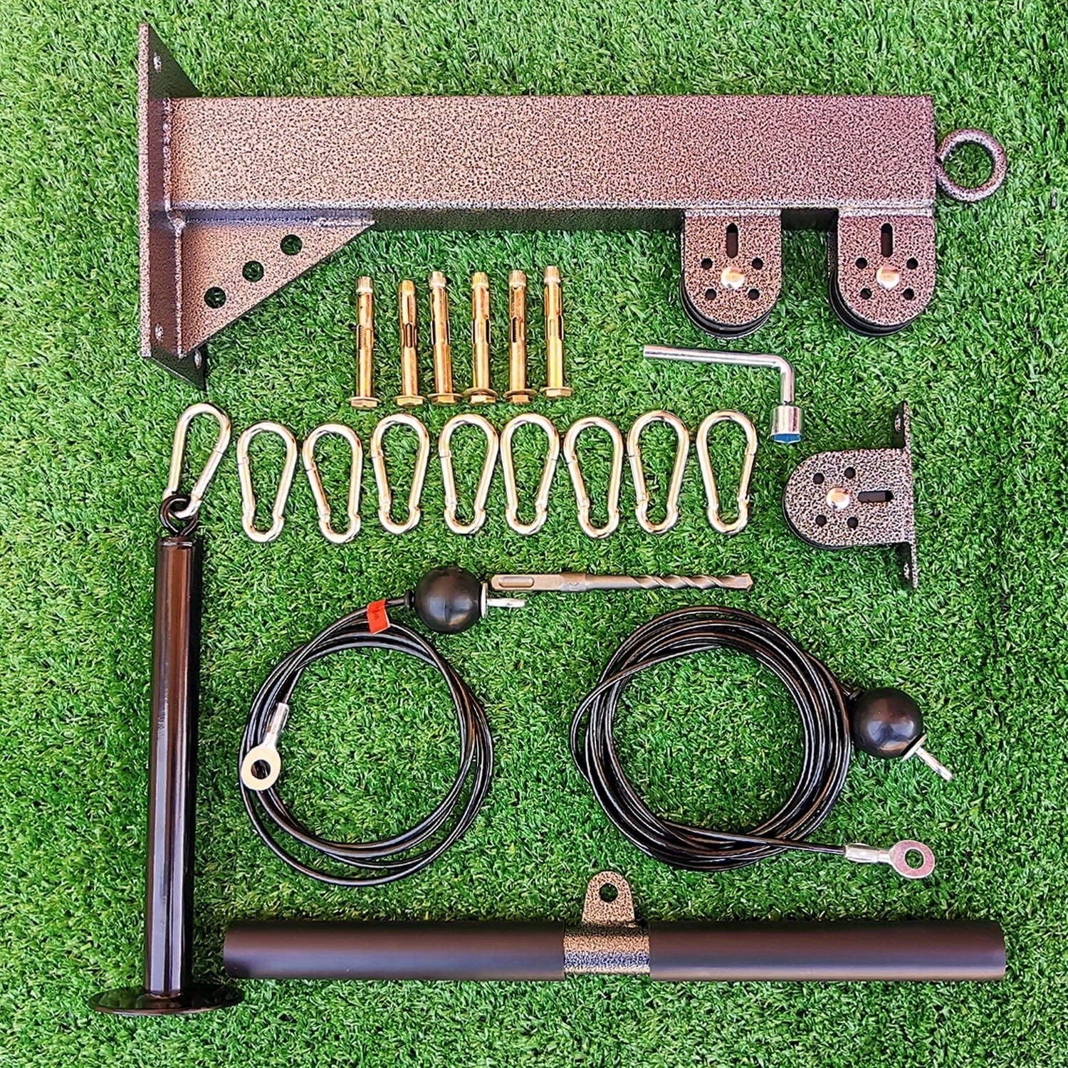 NNETM Wall Mounted Cable Pulley Gym System