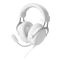 Căști de gaming DELTACO GAMING WH85, 57 mm, LED, alb (GAM-030-W)