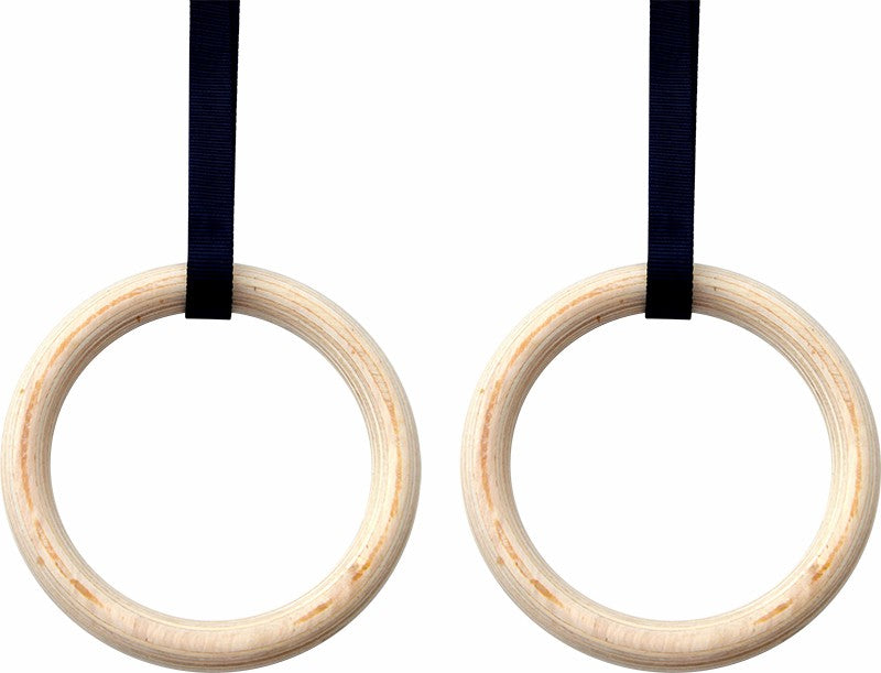 NNEDSZ Wooden Gymnastic Rings Olympic Gym Rings Strength Training