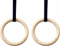 NNEDSZ Wooden Gymnastic Rings Olympic Gym Rings Strength Training