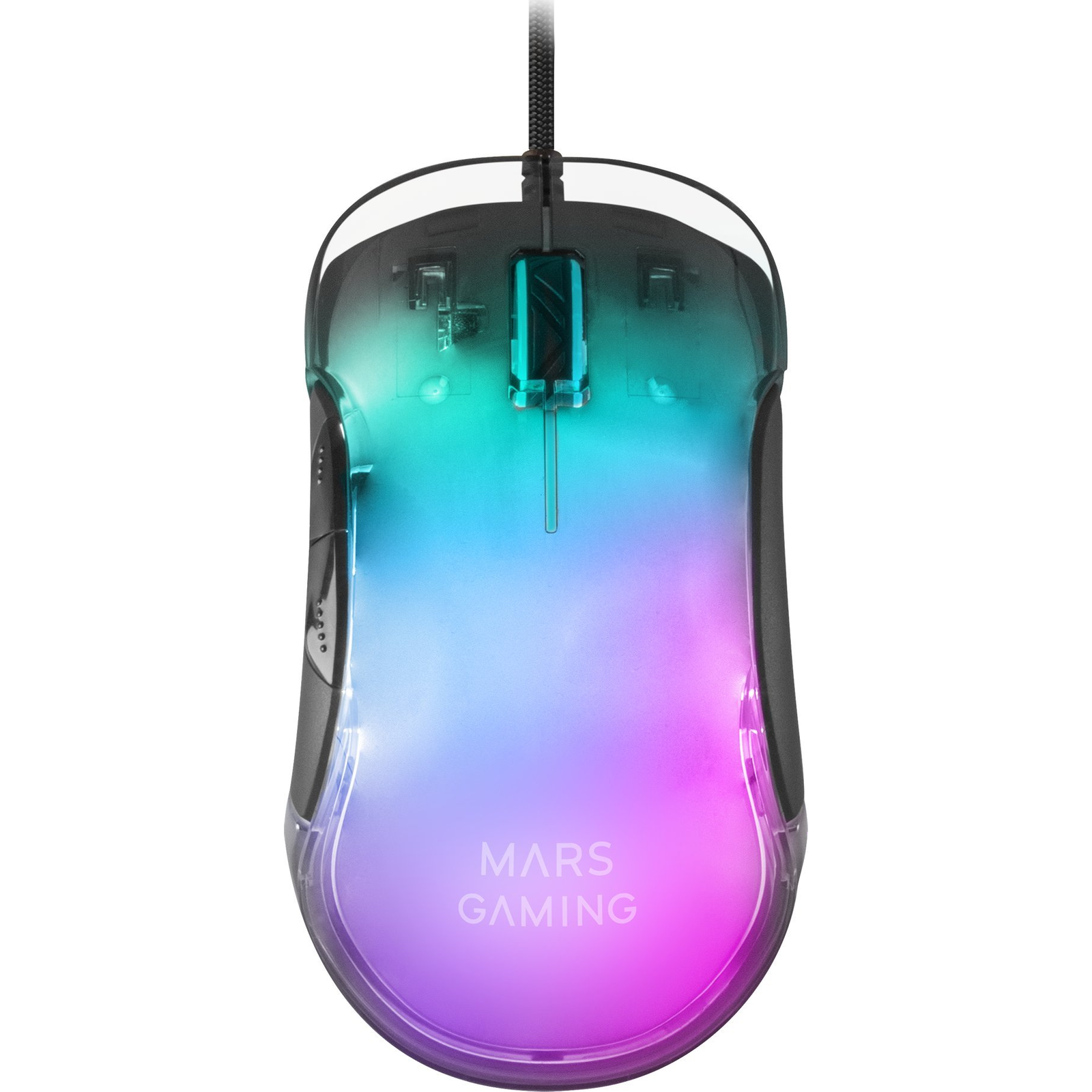 Mars Gaming MMGLOW Gaming Egér 12800 DPI RGB Fekete