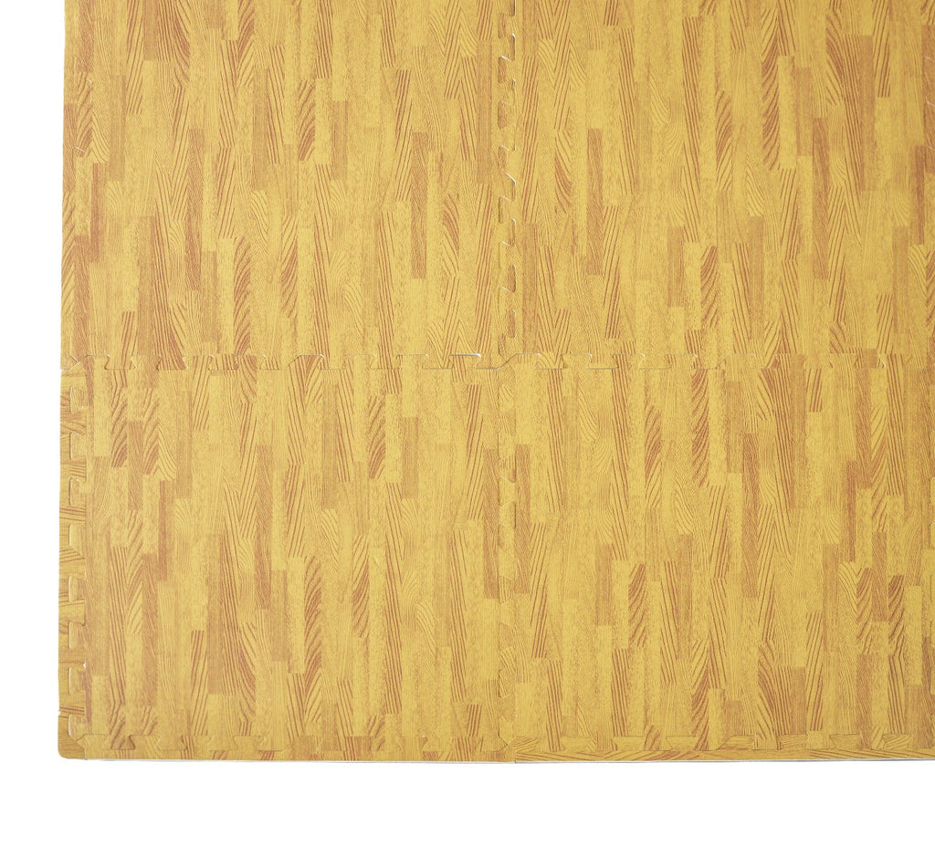 NNEDSZ Tiles EVA Fitness Home Yoga Gym Interlocking Floor Puzzle Mat - Wood Colour