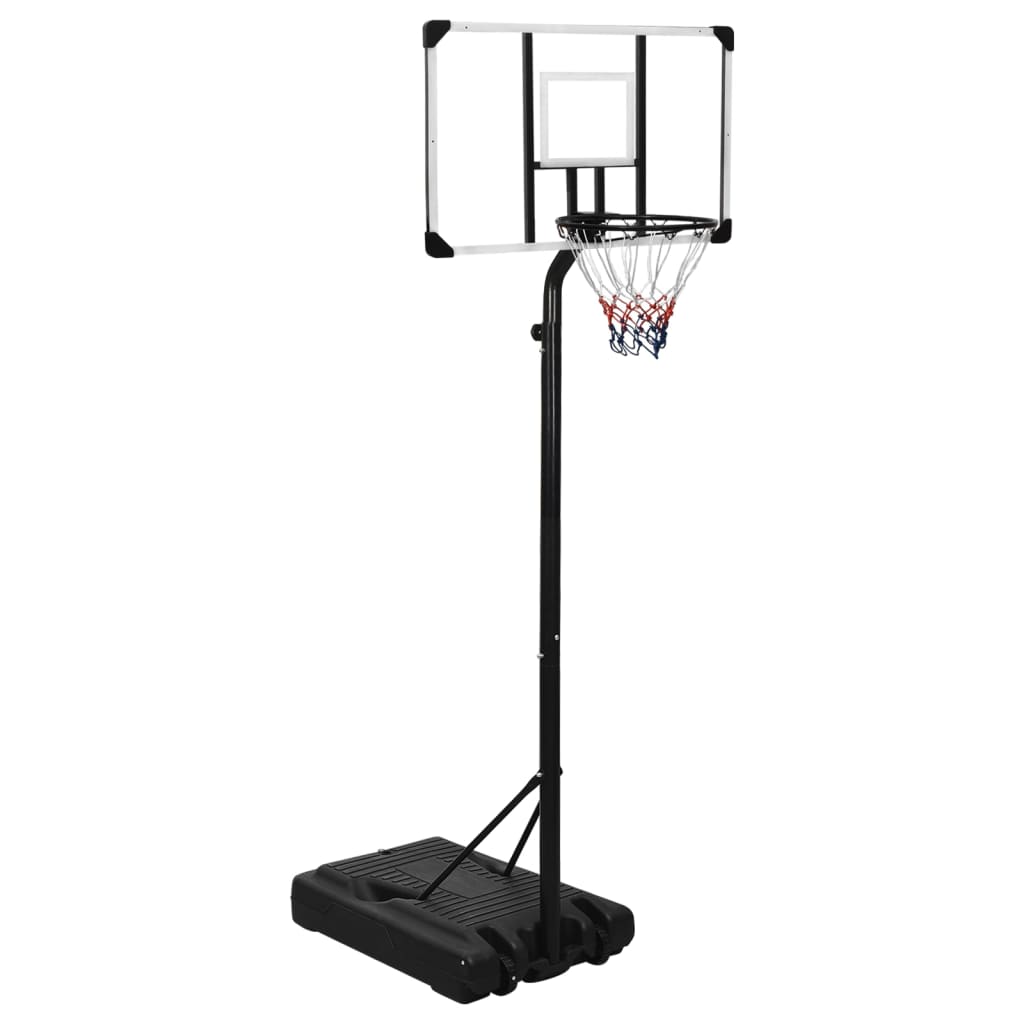 NNEVL Basketball Stand Transparent 256-361 cm Polycarbonate