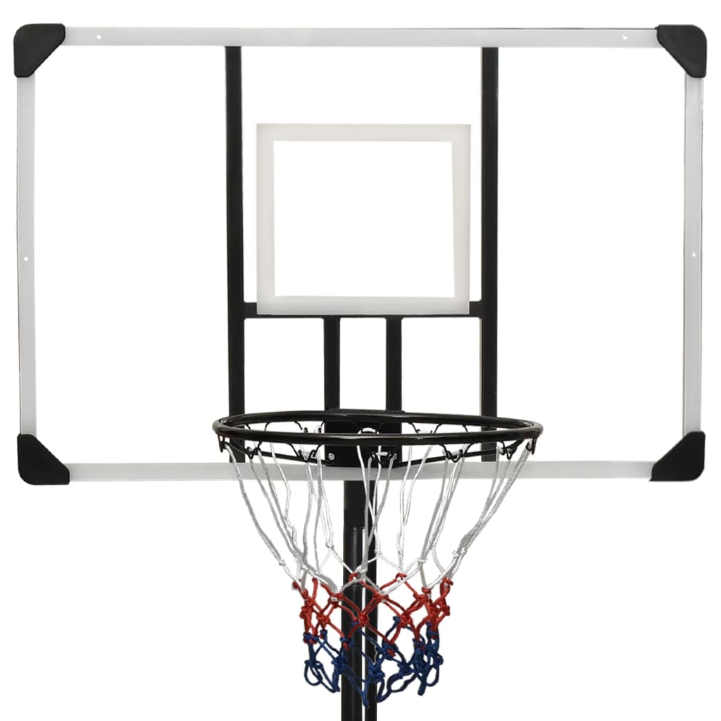 NNEVL Basketball Stand Transparent 256-361 cm Polycarbonate