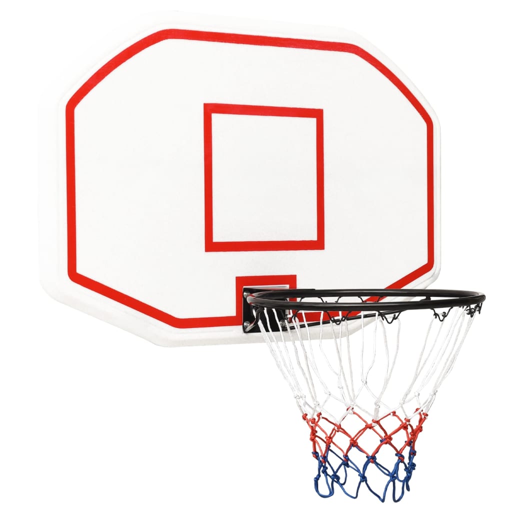 NNEVL Basketball Backboard White 109x71x3 cm Polyethene