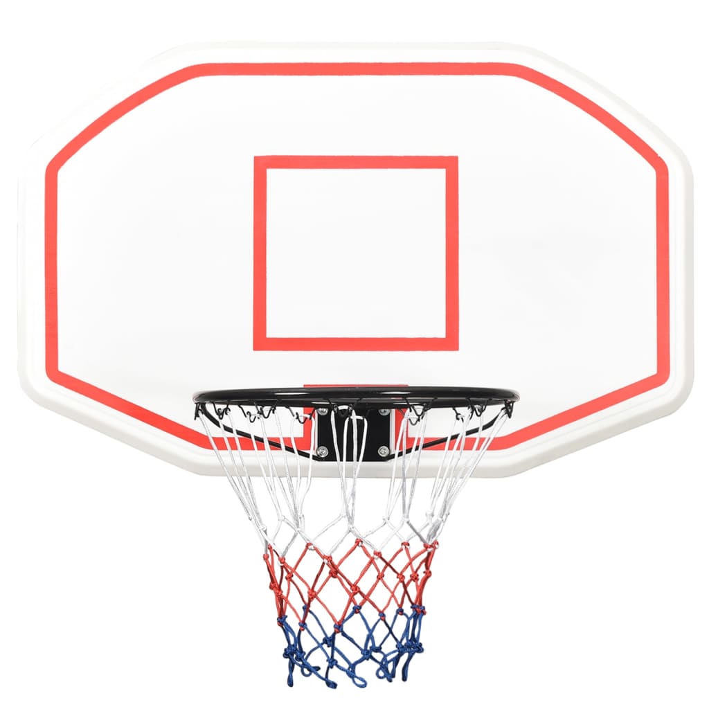 NNEVL Basketball Backboard White 109x71x3 cm Polyethene