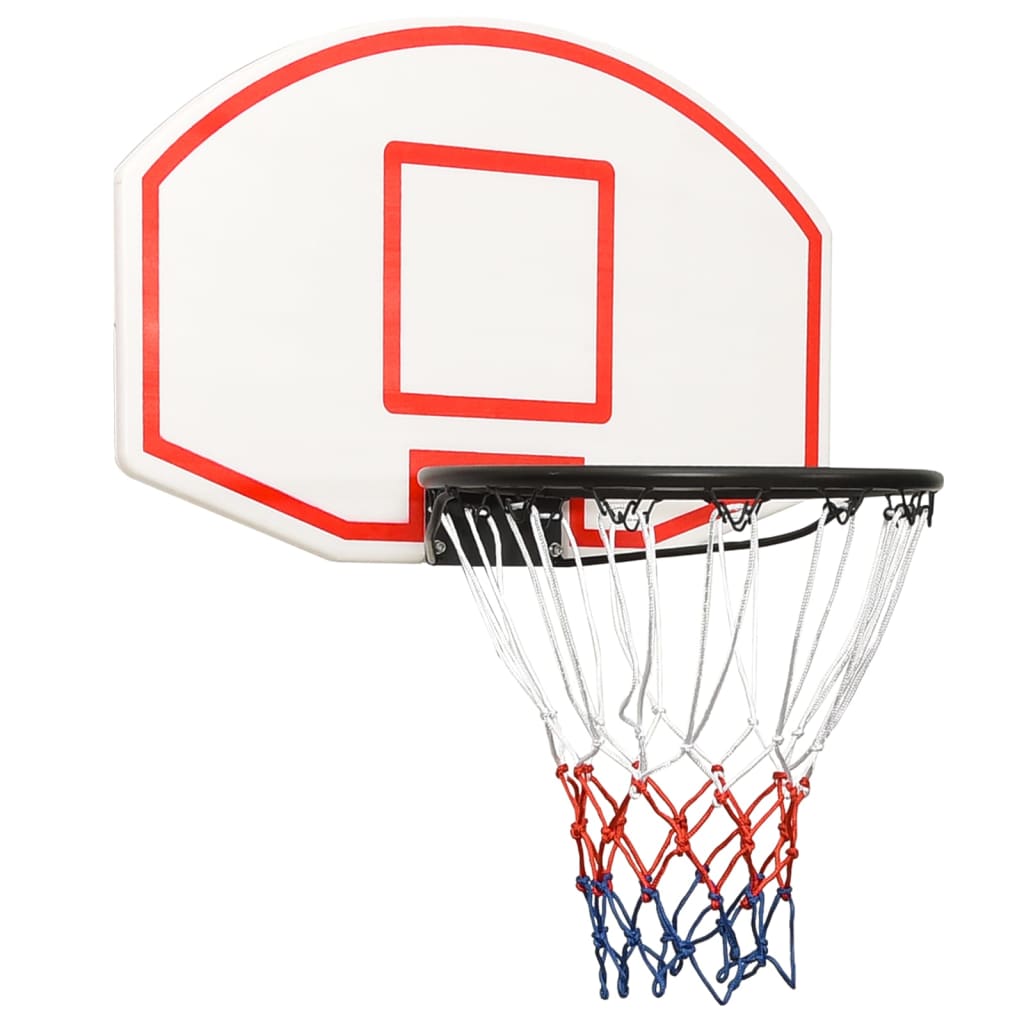 NNEVL Basketball Backboard White 71x45x2 cm Polyethene