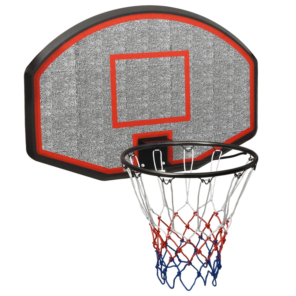 NNEVL Basketball Backboard Black 90x60x2 cm Polyethene