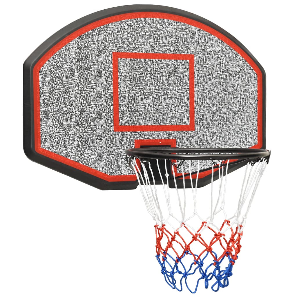 NNEVL Basketball Backboard Black 71x45x2 cm Polyethene