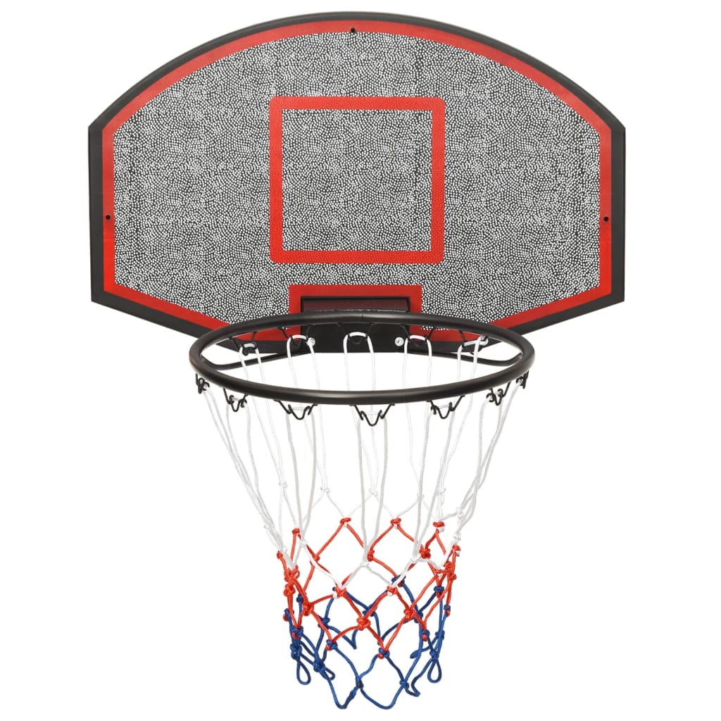 NNEVL Basketball Backboard Black 71x45x2 cm Polyethene