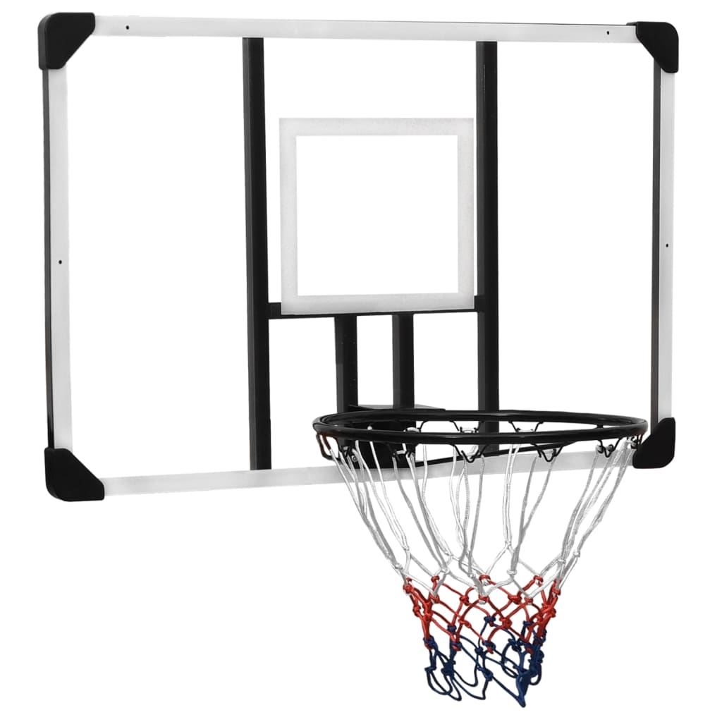 NNEVL Basketball Backboard Transparent 106x69x3 cm Polycarbonate