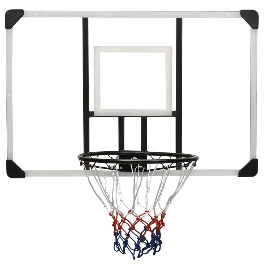 NNEVL Basketball Backboard Transparent 106x69x3 cm Polycarbonate