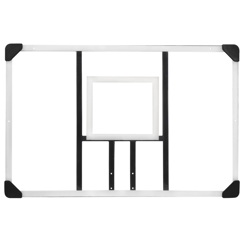NNEVL Basketball Backboard Transparent 106x69x3 cm Polycarbonate