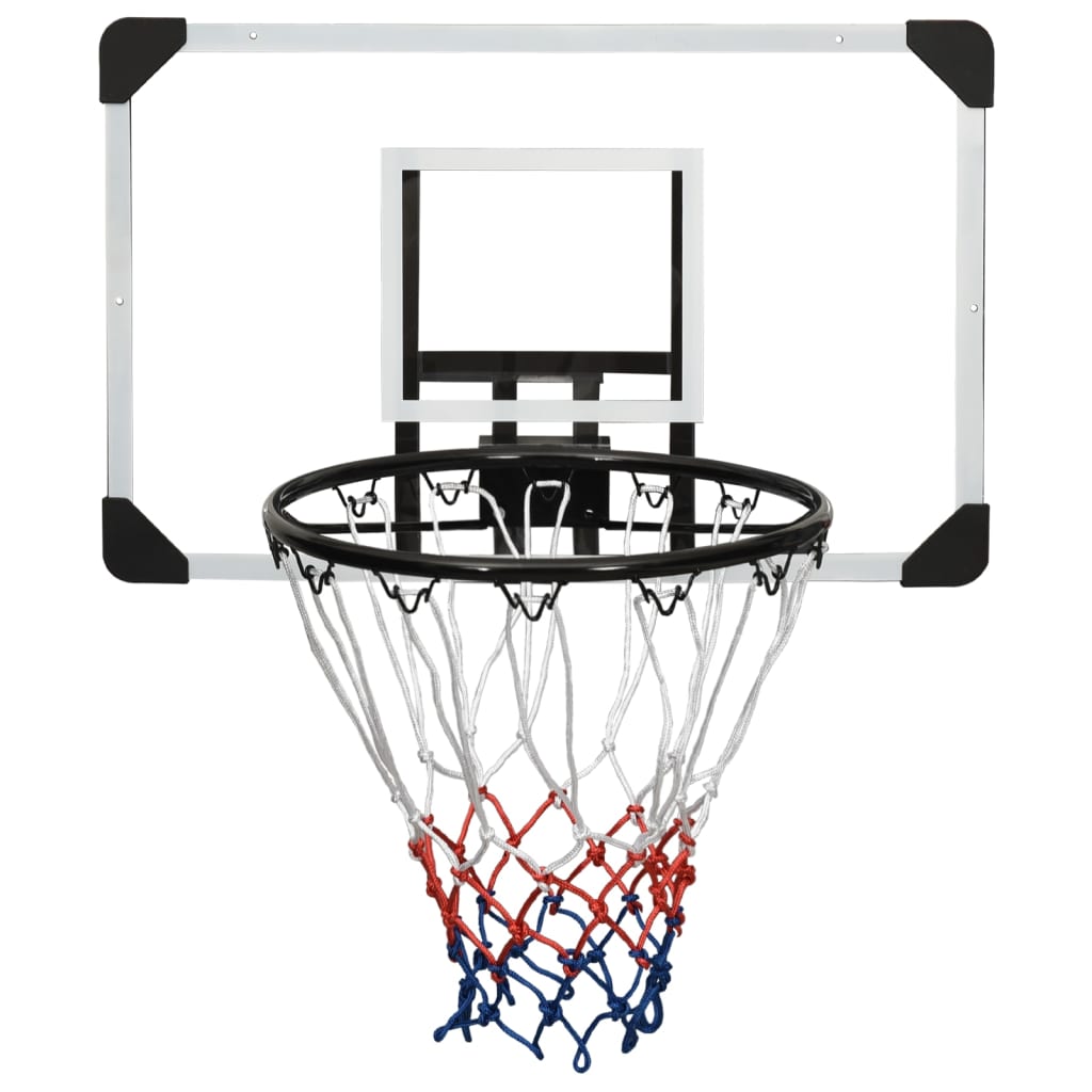 NNEVL Basketball Backboard Transparent 71x45x2.5 cm Polycarbonate