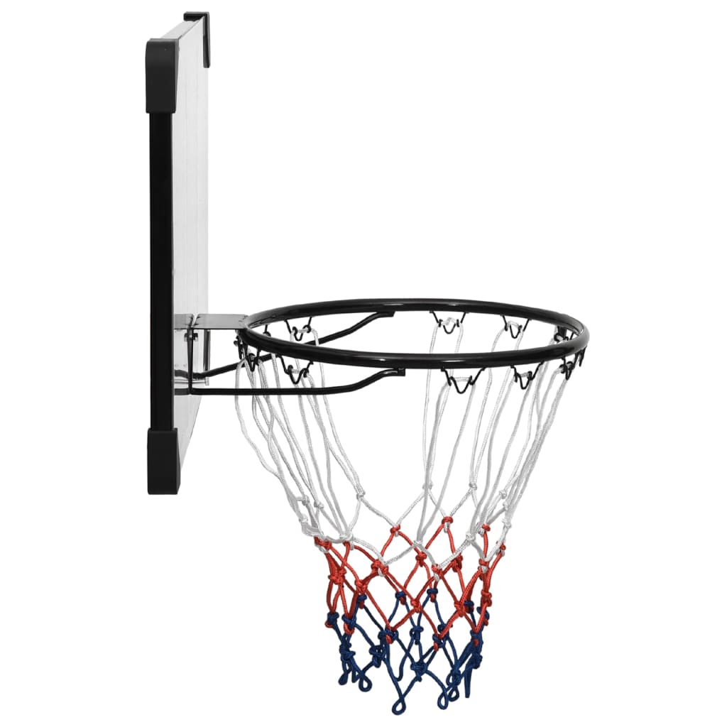 NNEVL Basketball Backboard Transparent 71x45x2.5 cm Polycarbonate