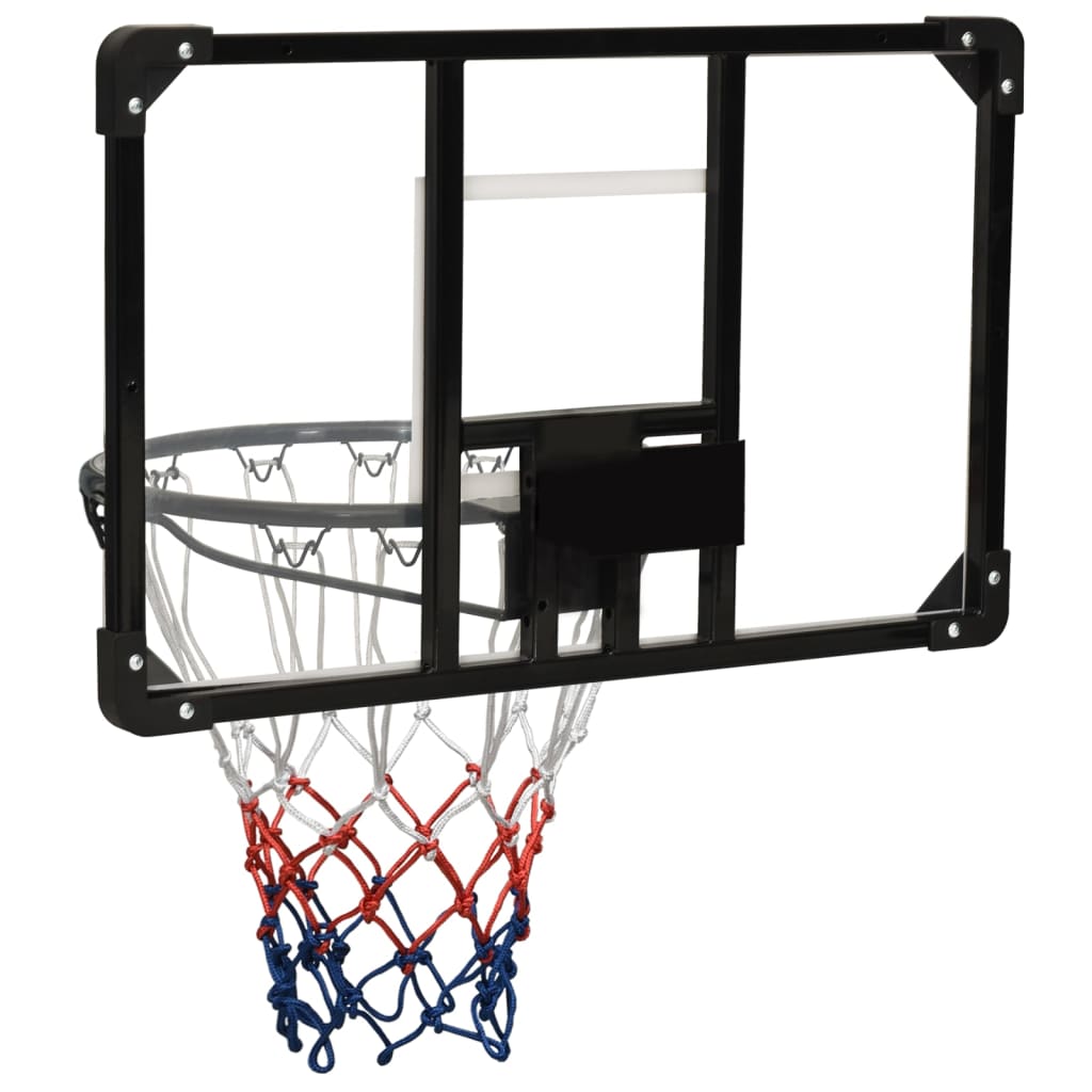 NNEVL Basketball Backboard Transparent 71x45x2.5 cm Polycarbonate
