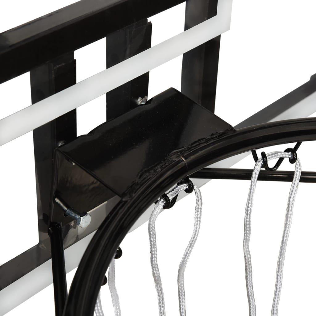 NNEVL Basketball Backboard Transparent 71x45x2.5 cm Polycarbonate