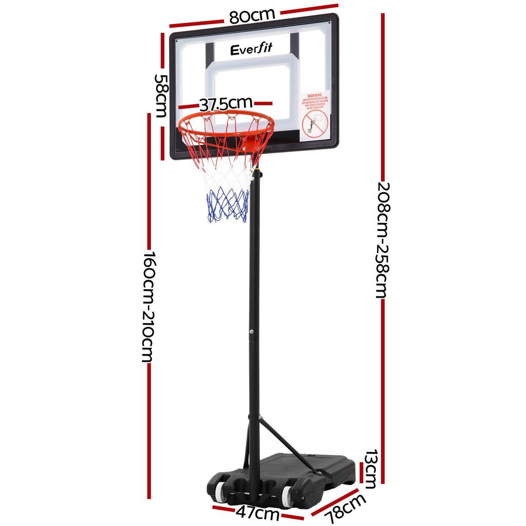 NNEDSZ Adjustable Portable Basketball Stand Hoop System Rim