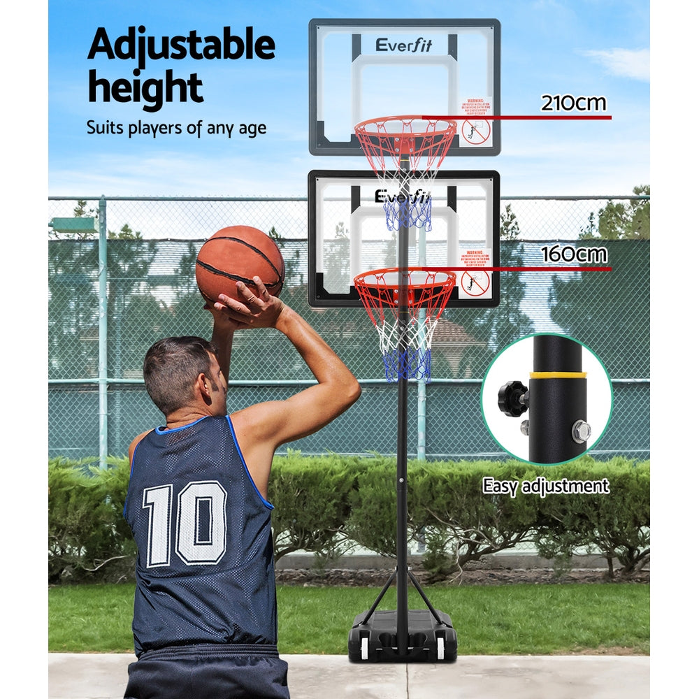 NNEDSZ Adjustable Portable Basketball Stand Hoop System Rim