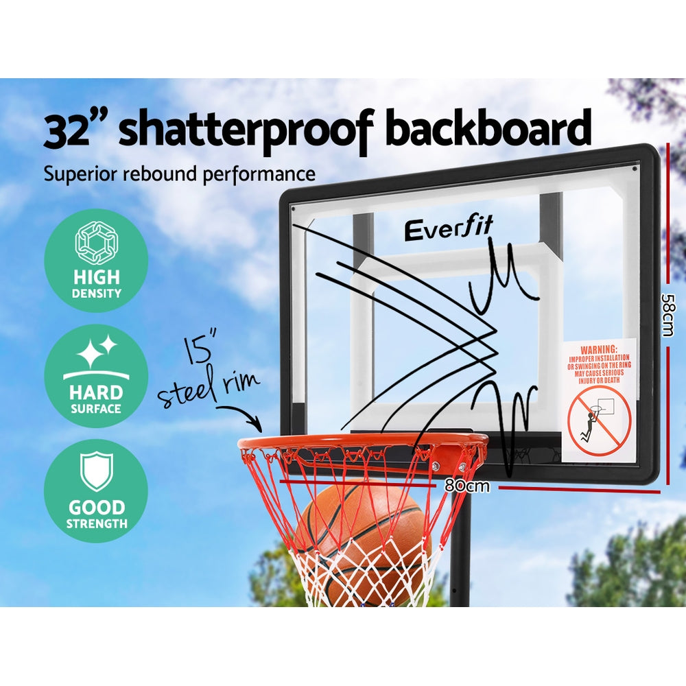 NNEDSZ Adjustable Portable Basketball Stand Hoop System Rim