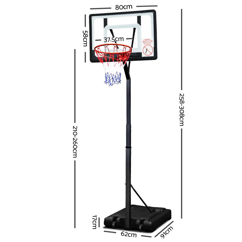 NNEDSZ Adjustable Portable Basketball Stand Hoop System Rim