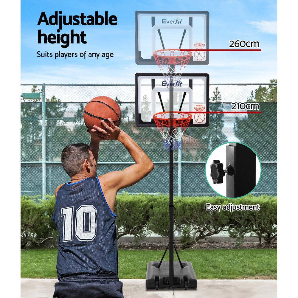 NNEDSZ Adjustable Portable Basketball Stand Hoop System Rim