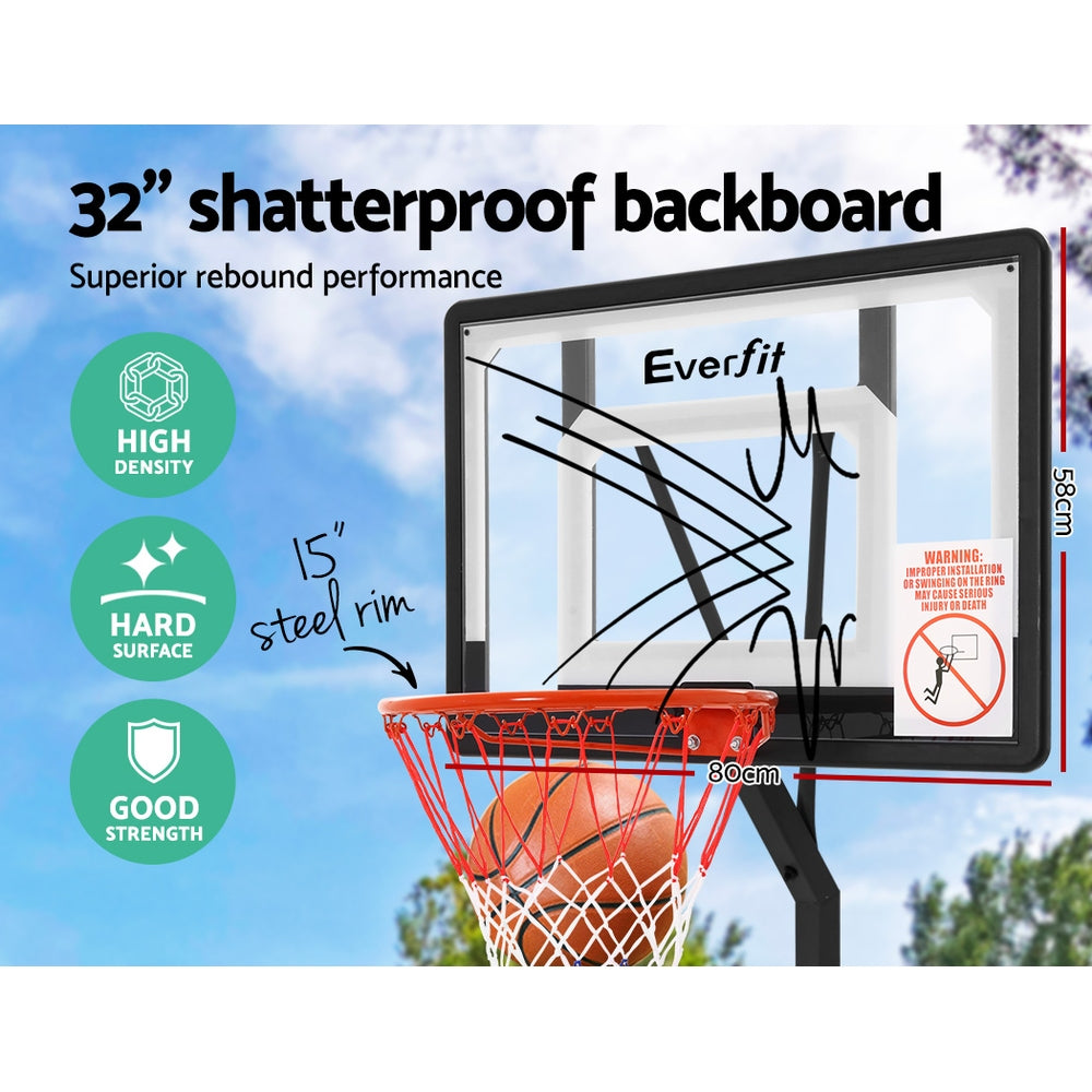 NNEDSZ Adjustable Portable Basketball Stand Hoop System Rim