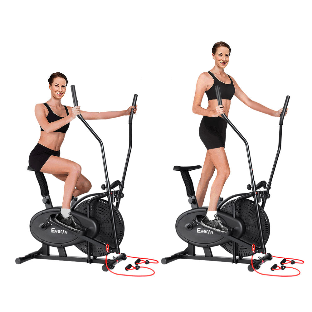 NNEDSZ 4in1 Elliptical Cross Trainer Exercise Bike Bicycle Home Gym Fitness Machine Running Walking