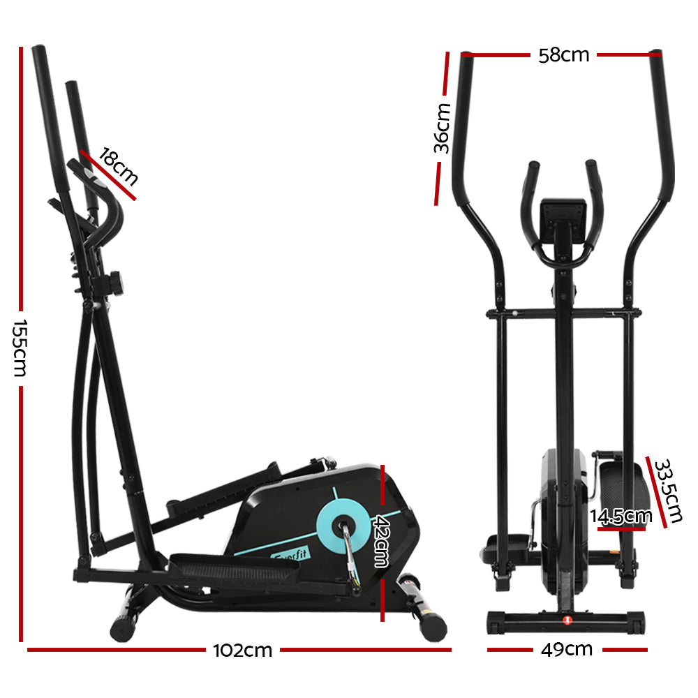 NNEDSZ Exercise Bike Elliptical Cross Trainer Bicycle Home Gym Fitness Machine