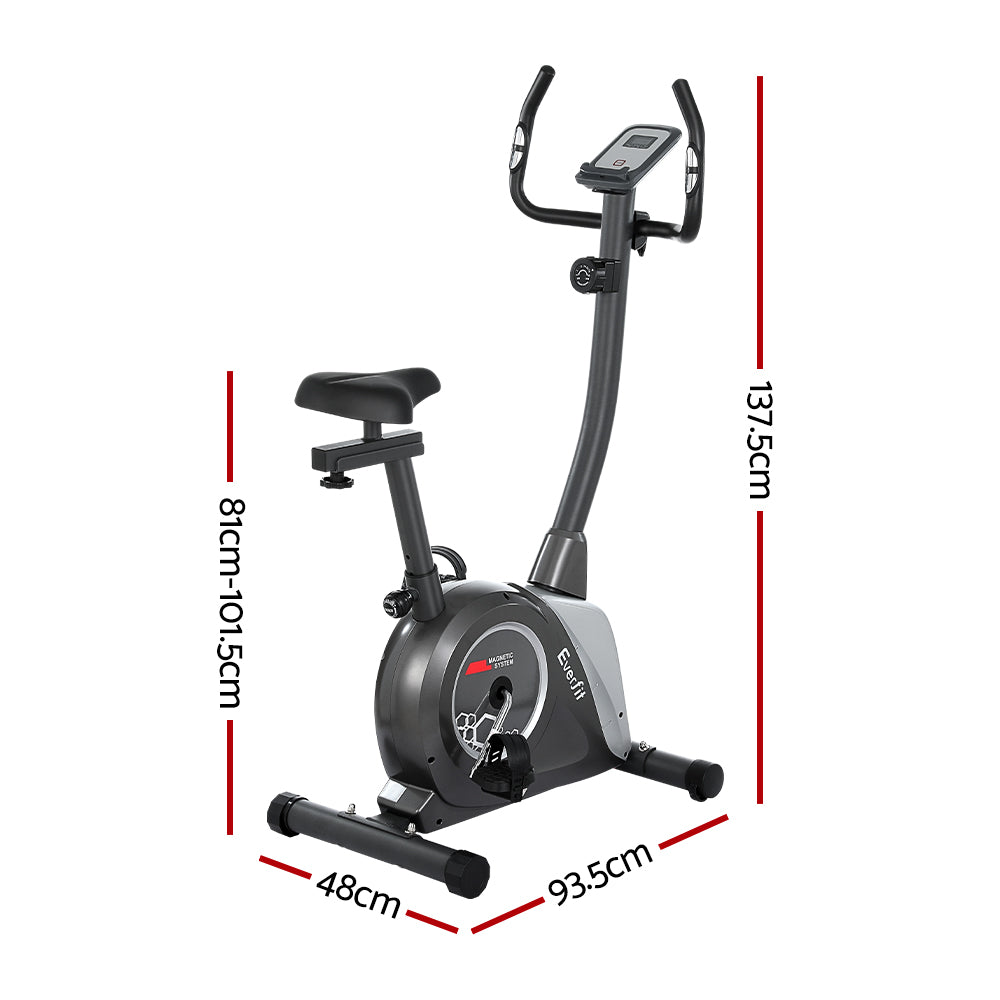 NNEDSZ Magnetic Exercise Bike Upright Bike Fitness Home Gym Cardio