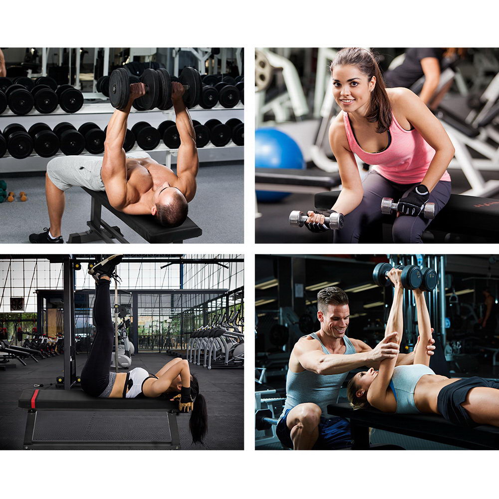 NNEDSZ Weight Bench Flat Multi-Station Home Gym Squat Press Benches Fitness
