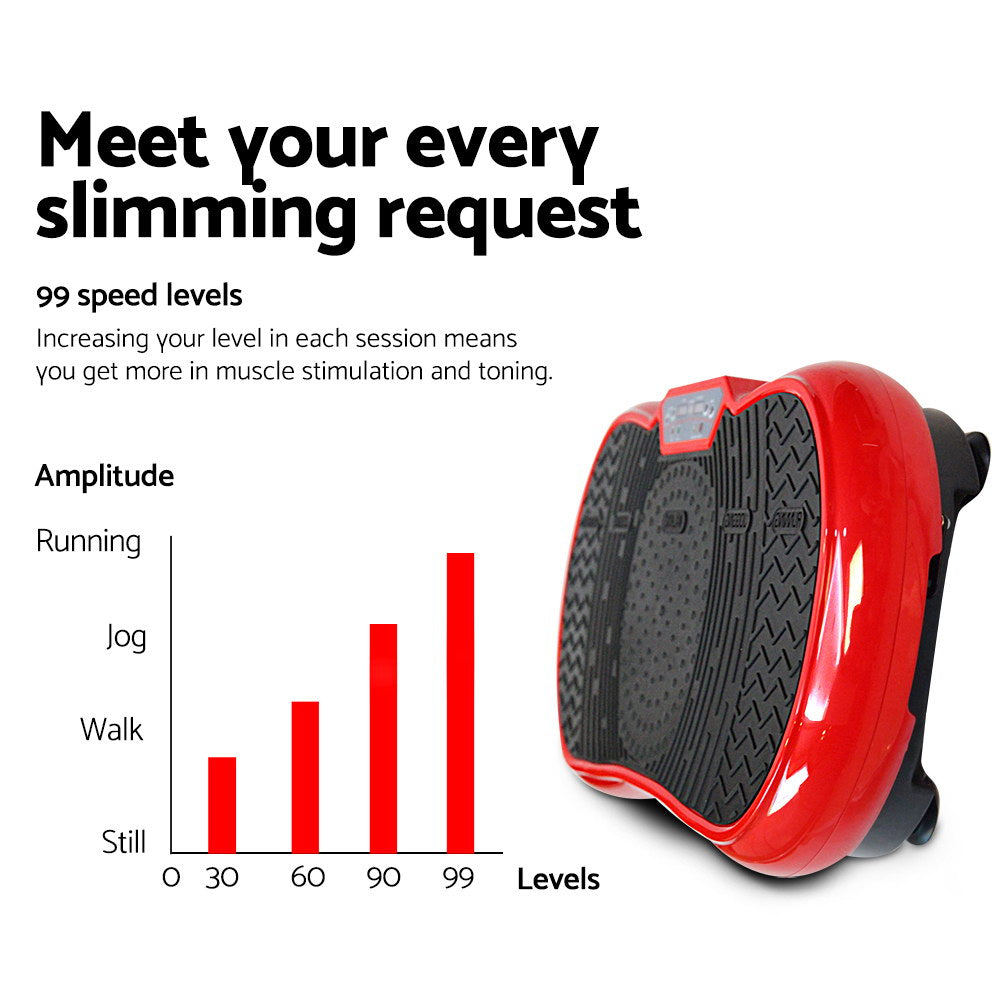 NNEDSZ Vibration Machine Plate Platform Body Shaper Home Gym Fitness Red