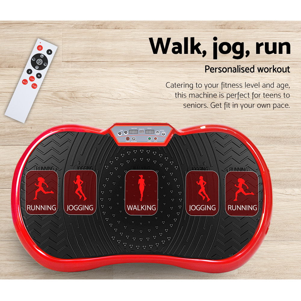 NNEDSZ Vibration Machine Plate Platform Body Shaper Home Gym Fitness Red