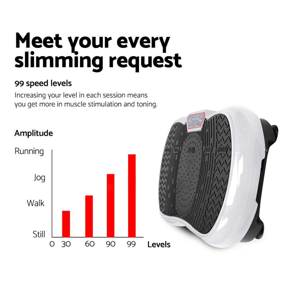 NNEDSZ Vibration Machine Plate Platform Body Shaper Home Gym Fitness White