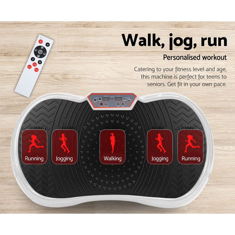 NNEDSZ Vibration Machine Plate Platform Body Shaper Home Gym Fitness White