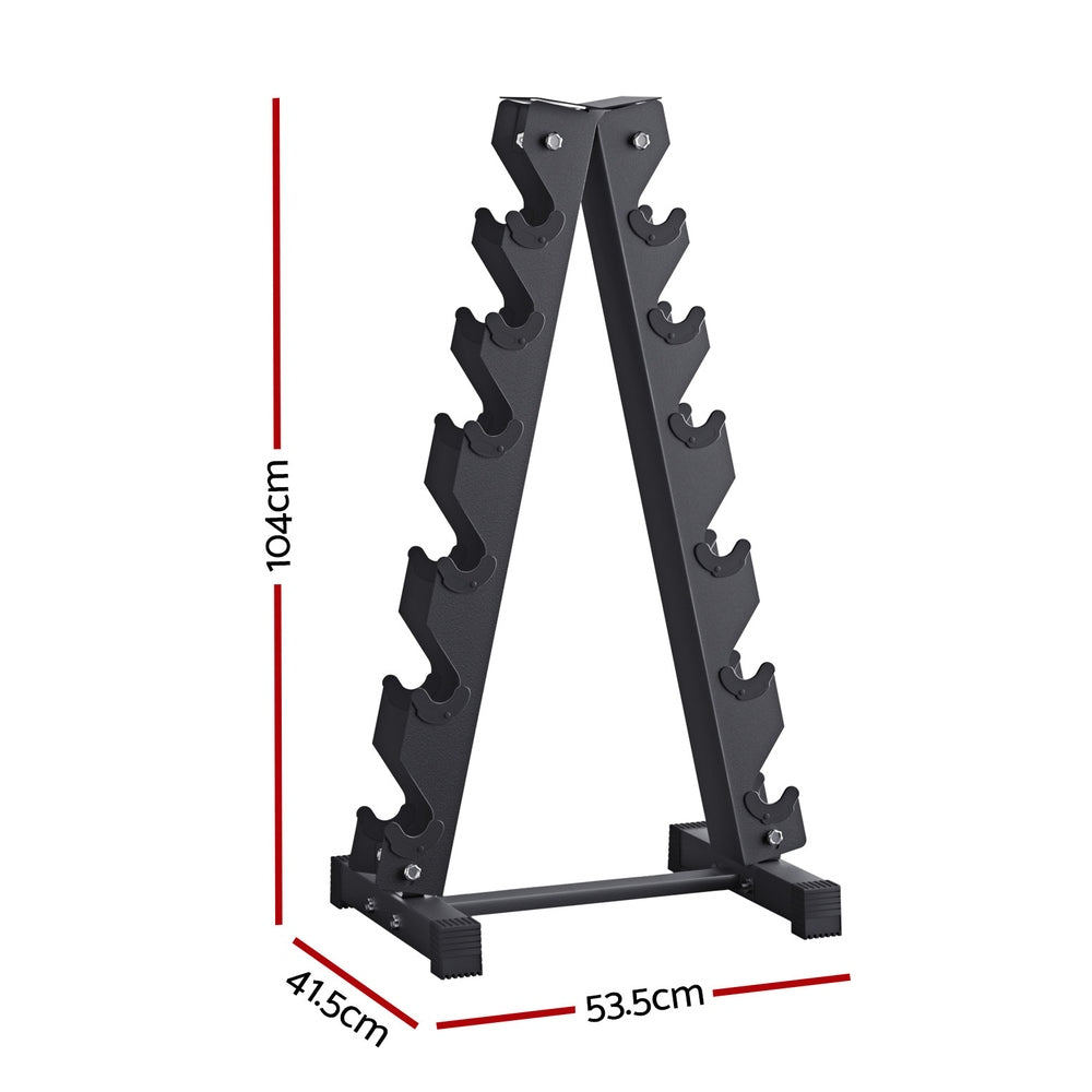 NNEDSZ Dumbbells Rack 6 Tier Dumbbell Stand Home Gym Storage 200kg Capacity