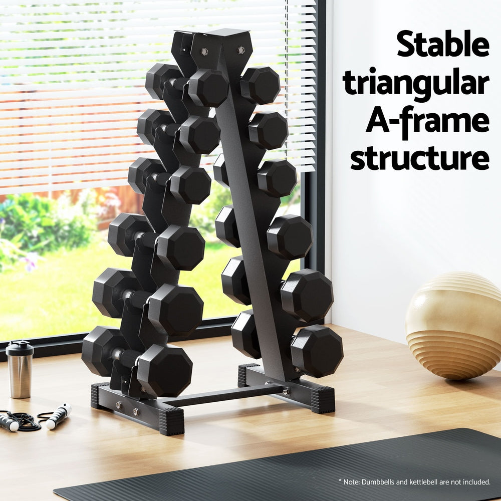 NNEDSZ Dumbbells Rack 6 Tier Dumbbell Stand Home Gym Storage 200kg Capacity