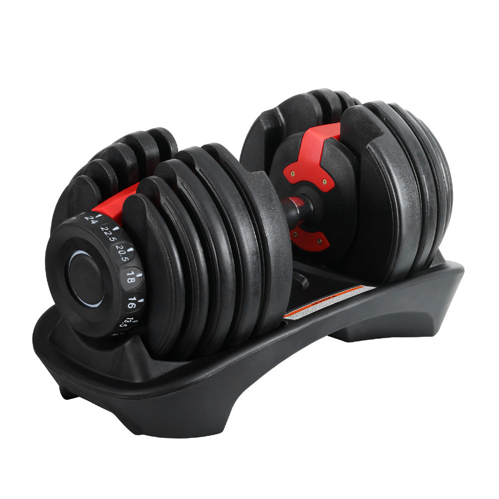 NNEDSZ 24kg Dumbbells Adjustable Dumbbell Weight Plates Home Gym