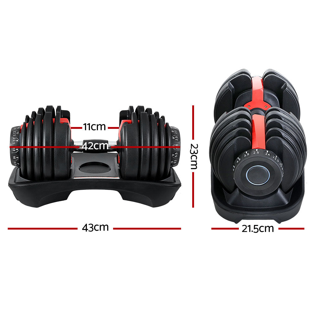 NNEDSZ 24kg Dumbbells Adjustable Dumbbell Weight Plates Home Gym 2pcs