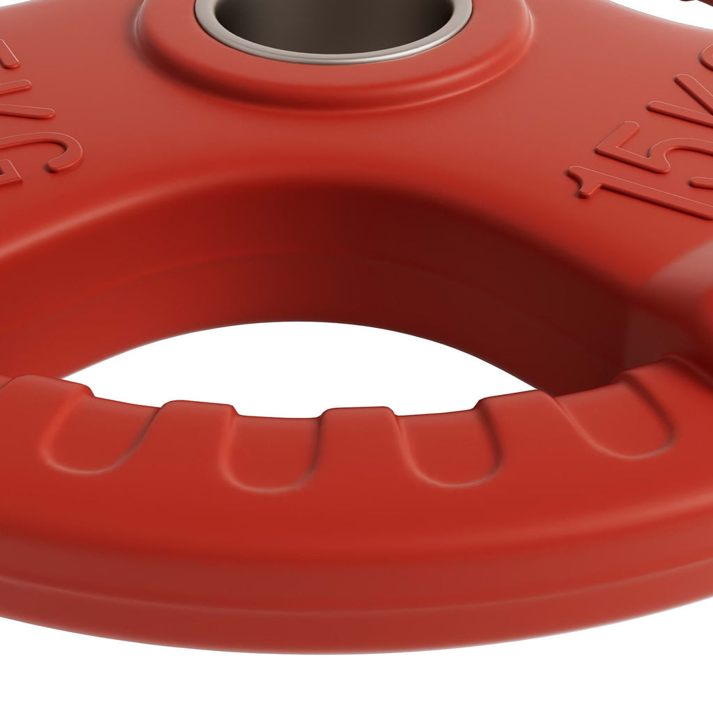 NNEDSZ Weight Plates Standard 15kg Dumbbell Barbell Plate Weight Lifting Home Gym Red