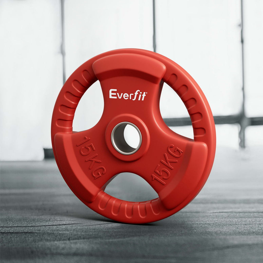 NNEDSZ Weight Plates Standard 15kg Dumbbell Barbell Plate Weight Lifting Home Gym Red