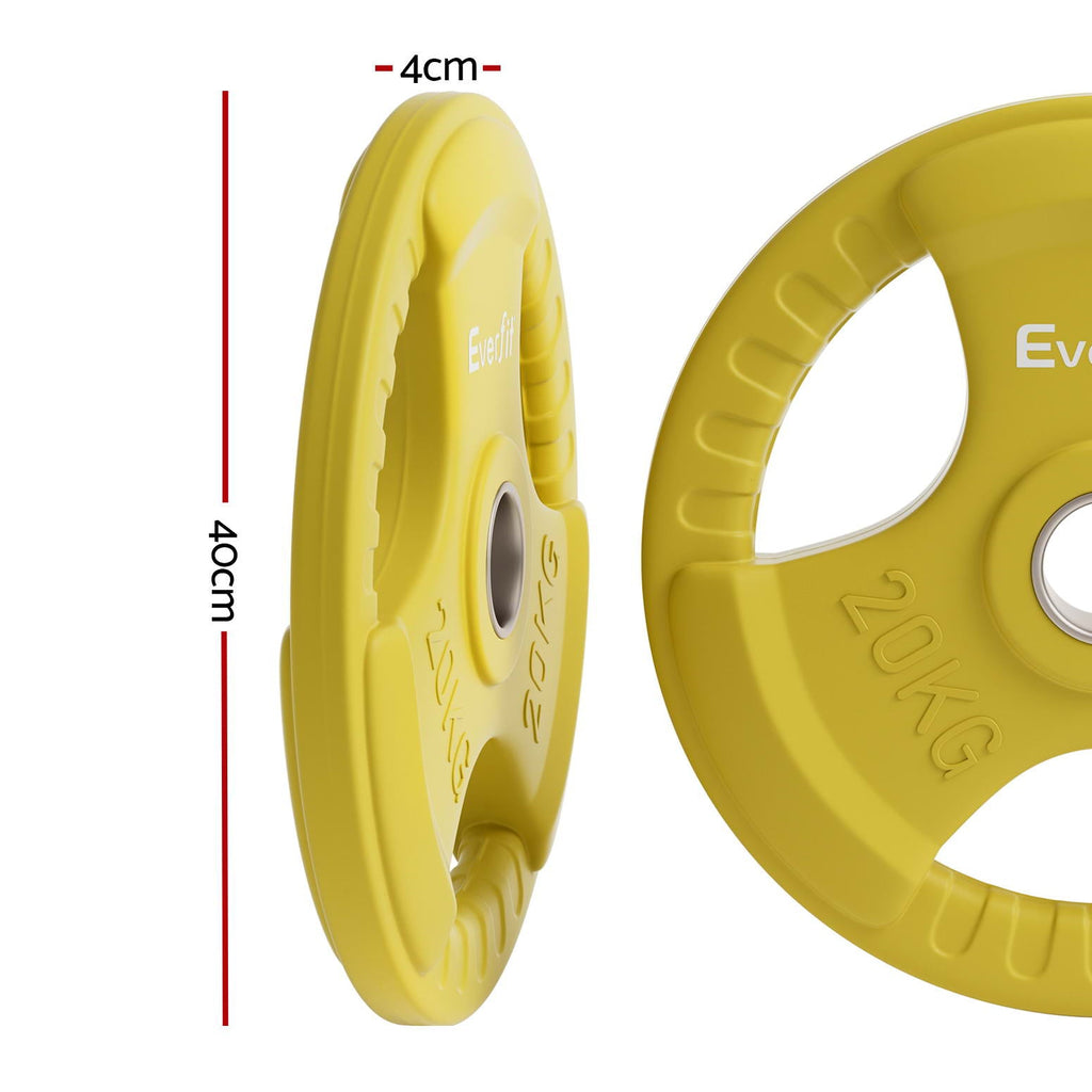 NNEDSZ Weight Plates Standard 20kg Dumbbell Barbell Plate Weight Lifting Home Gym Yellow