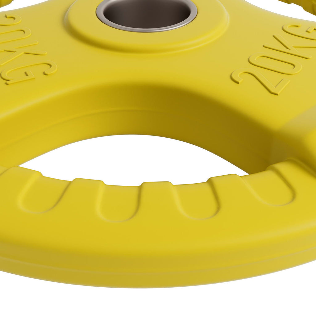 NNEDSZ Weight Plates Standard 20kg Dumbbell Barbell Plate Weight Lifting Home Gym Yellow
