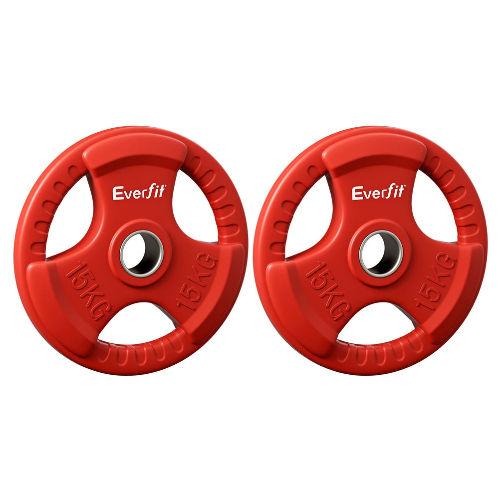 NNEDSZ Weight Plates Standard 15kgx2 Dumbbell Barbell Plate Weight Lifting Home Gym Red