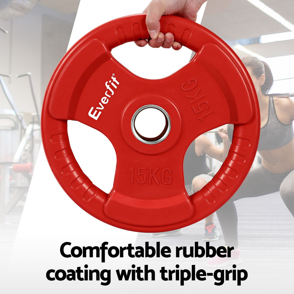 NNEDSZ Weight Plates Standard 15kgx2 Dumbbell Barbell Plate Weight Lifting Home Gym Red