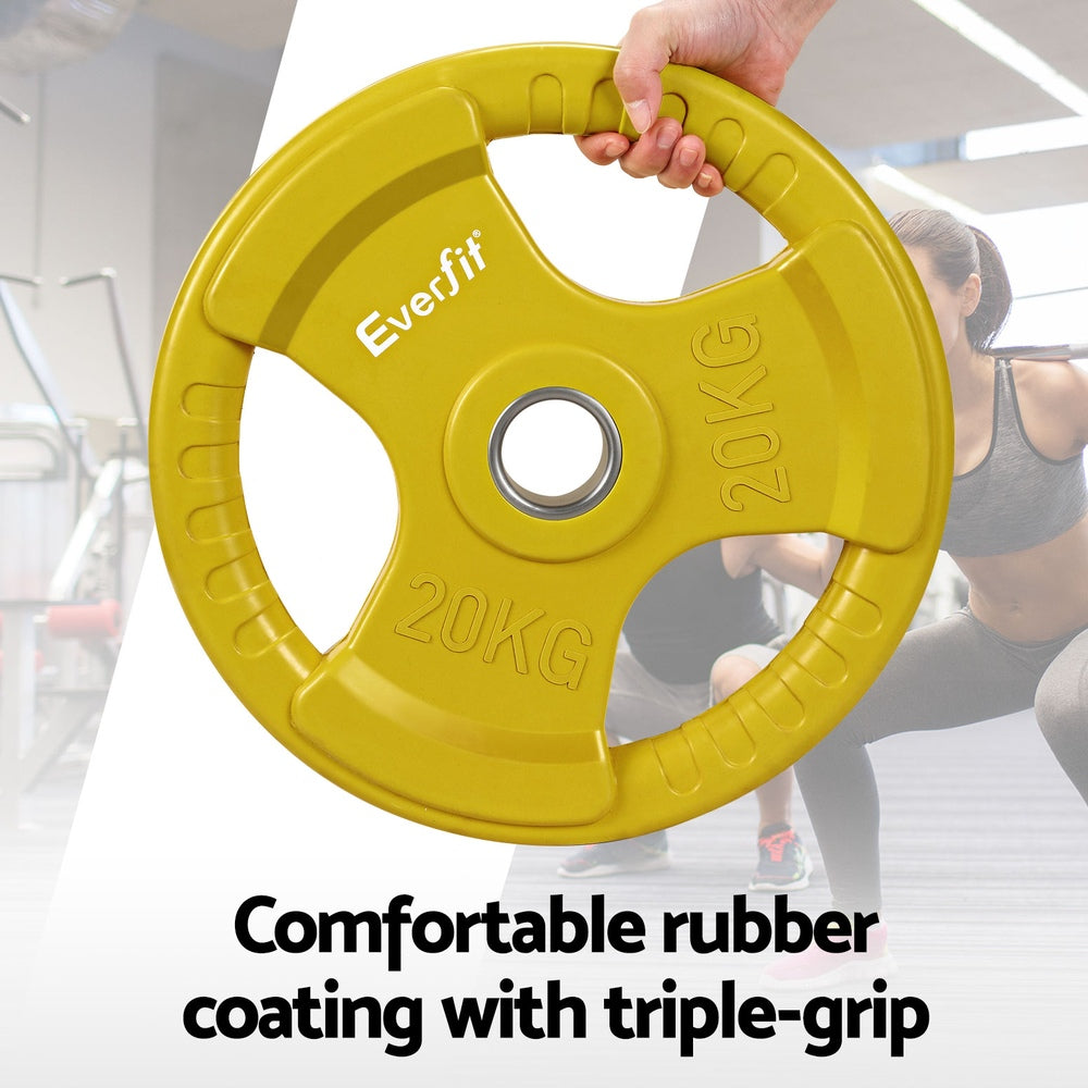 NNEDSZ Weight Plates Standard 20kgx2 Dumbbell Barbell Plate Weight Lifting Home Gym Yellow