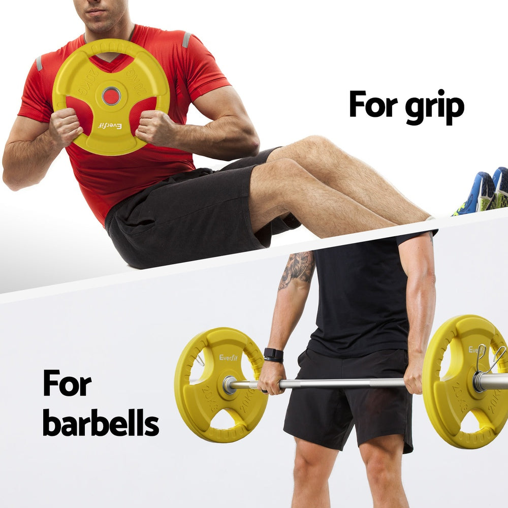 NNEDSZ Barbells 46KG 120CM Dumbbell Barbell Plate Weight Lifting Home Gym Yellow